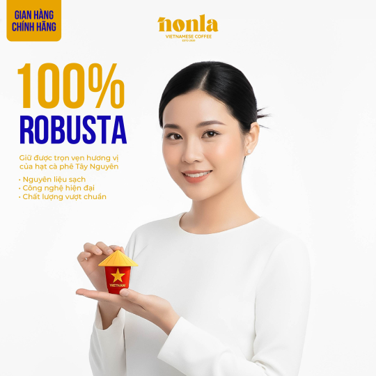  Cafe Vị Sầu Riêng - Hộp Nonla 8 Viên